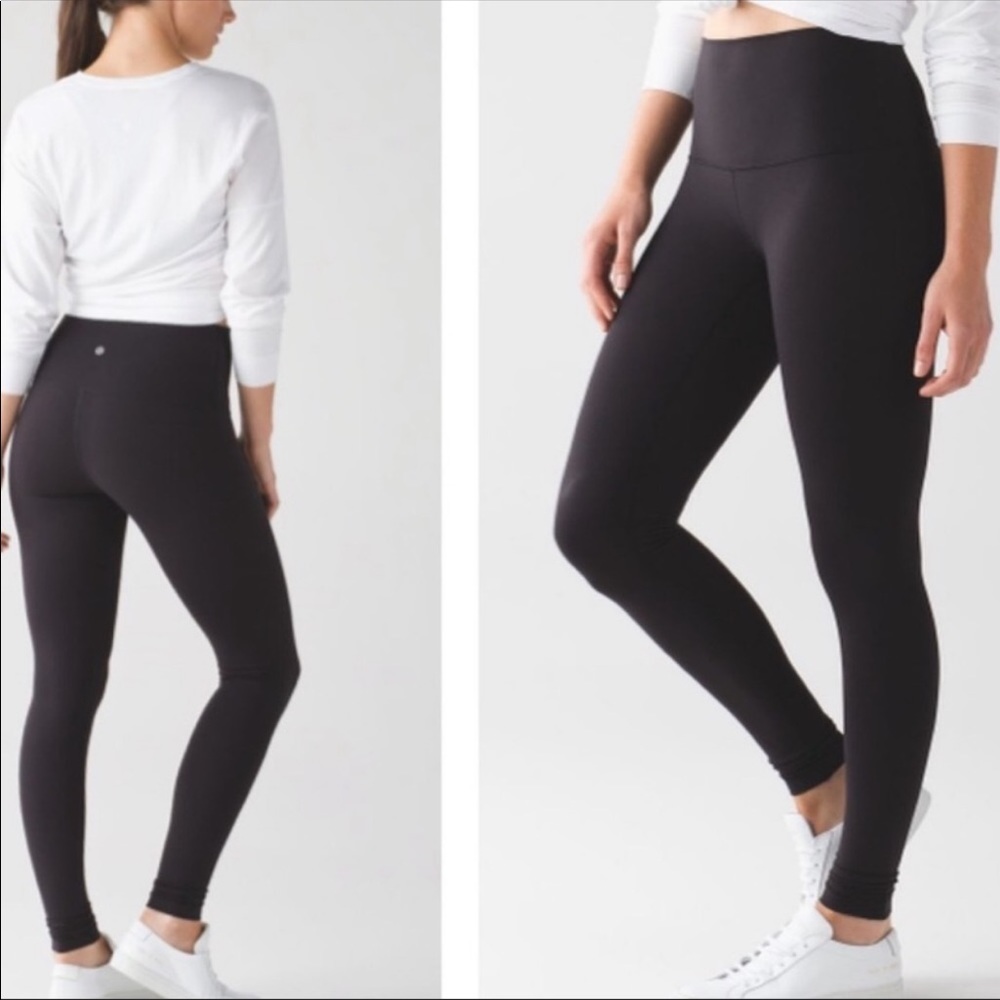 Lululemon Wunder Under High Rise Leggings Black Size 8